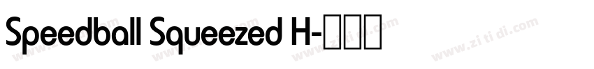 Speedball Squeezed H字体转换